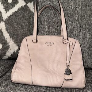 GUESS Blush Textured Satchel